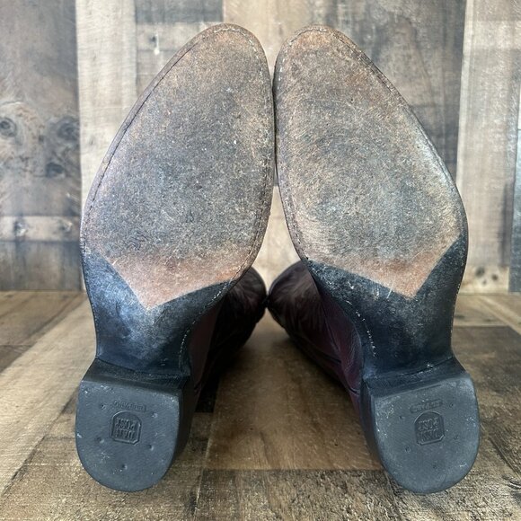 Dan Post 16773 Vintage Black Cherry Western Cowboy Boots Mens 12 D - Picture 5 of 12